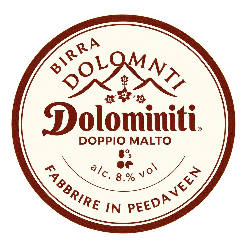 Etichetta Dolomiti Doppio Malto