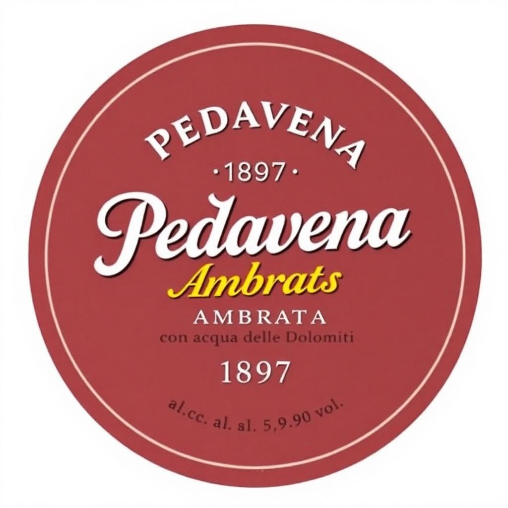 Etichetta Pedavena Ambrata